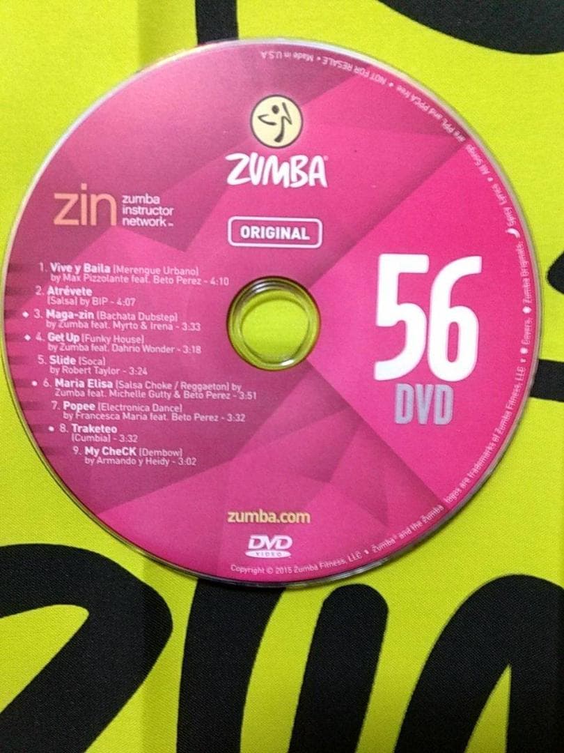 ZUMBA　ズンバ　 CD ＆ DVD 20枚セット　ZIN51 ～ ZIN60
