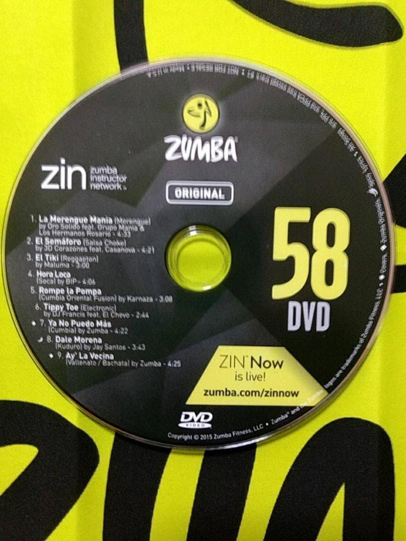 ZUMBA　ズンバ　 CD ＆ DVD 20枚セット　ZIN51 ～ ZIN60