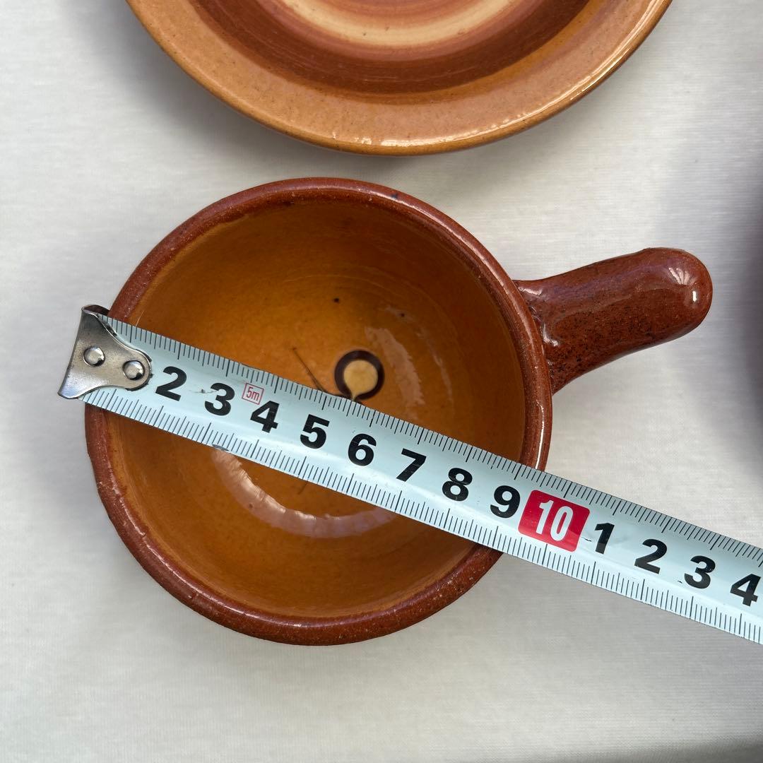 エッグベーカー　湯町窯　2個　民藝　スリップウェア