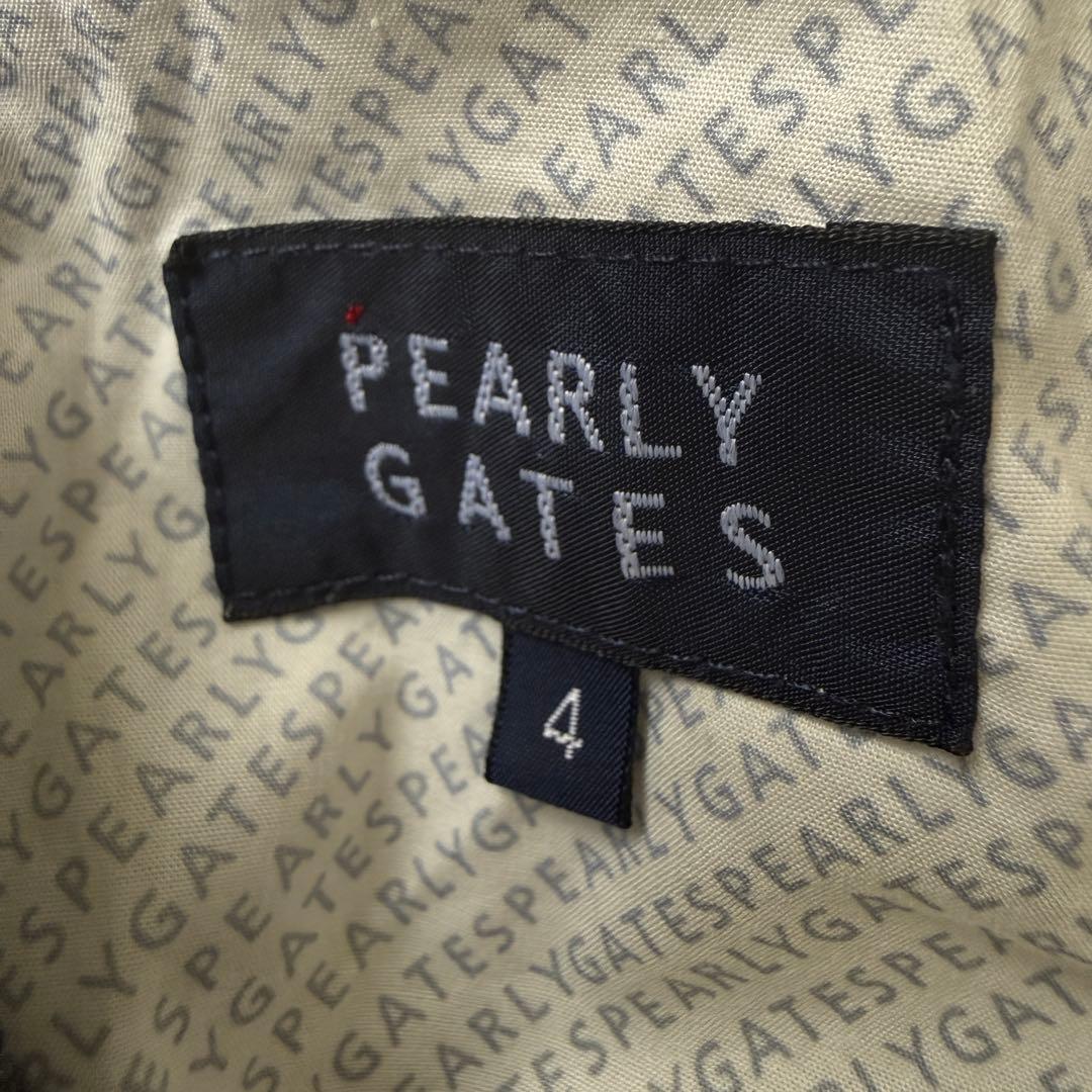 パーリーゲイツ　パンツ　M〜L相当　チャコールグレー　秋冬　グレー　コットン　4