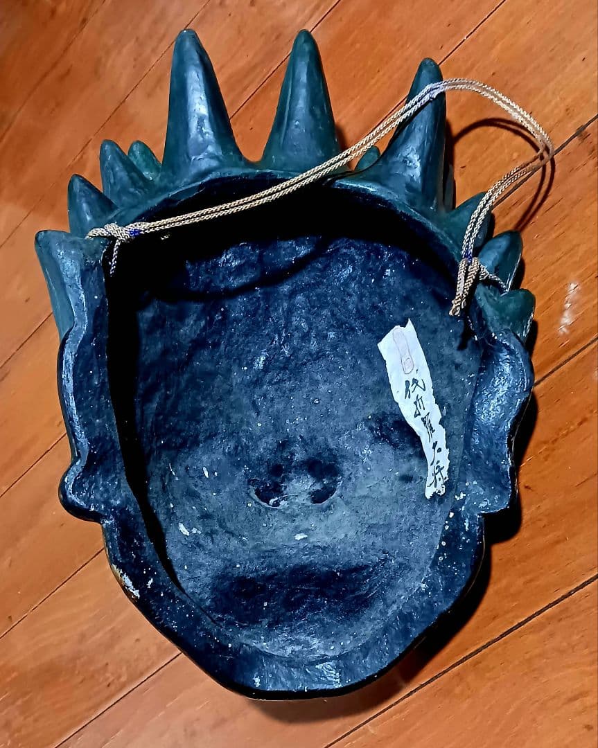 乾漆神楽面 薬師十二神将 代折羅大将 模国宝 ばさら面 壁掛け型 夜叉王