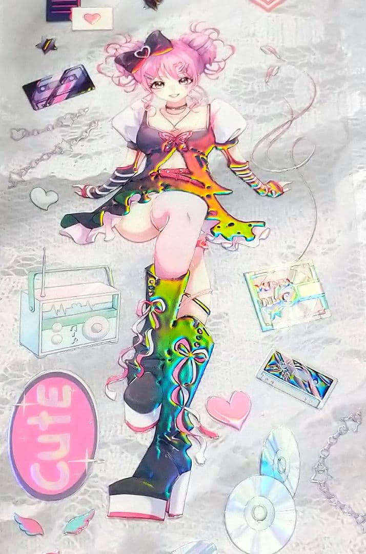 ✩のこり２✩J720＃回到2002(炫彩)切り売り海外人物マステ女の子