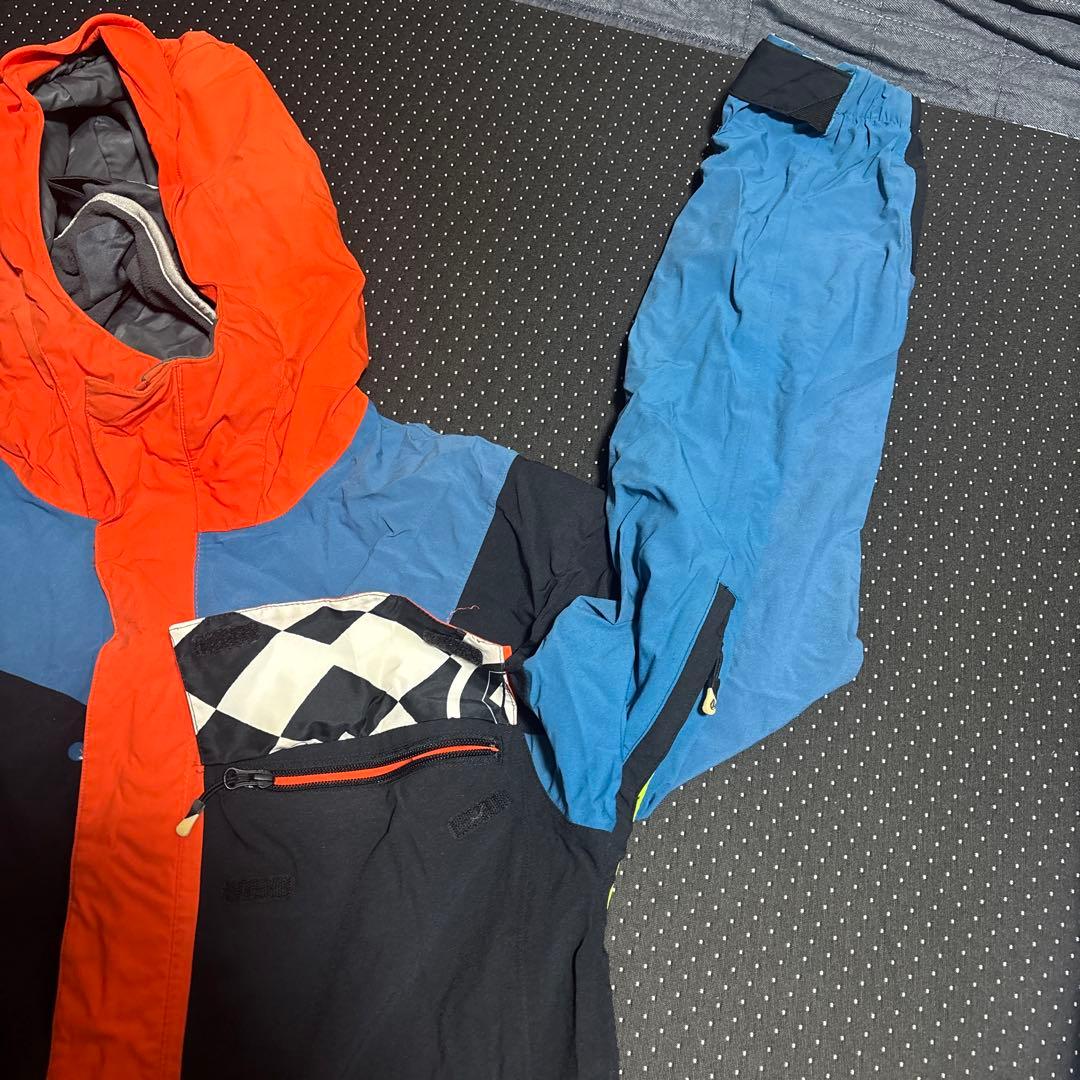 Volcom スキーウェア オレンジ/青/黒