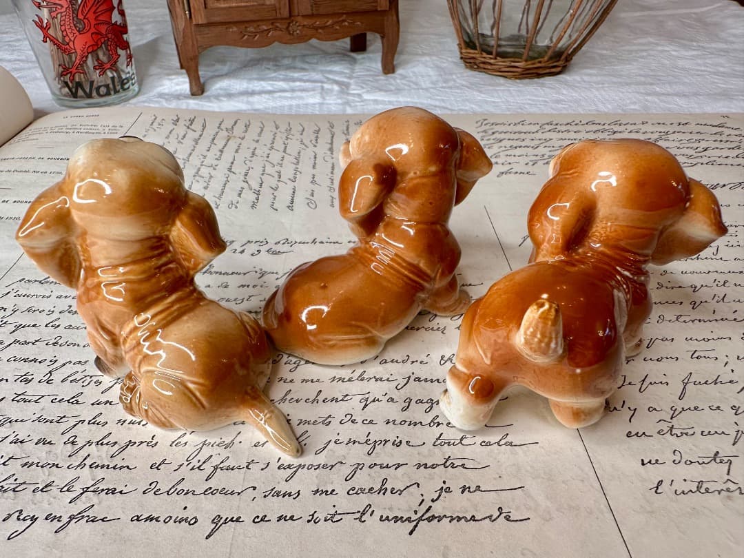 イギリス ヴィンテージ 陶磁器 可愛い犬のフィギリン ビーグル