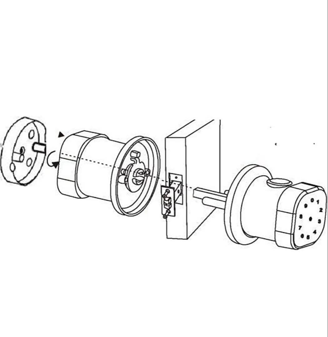 スマートドアロックキーレスエントリードアロック