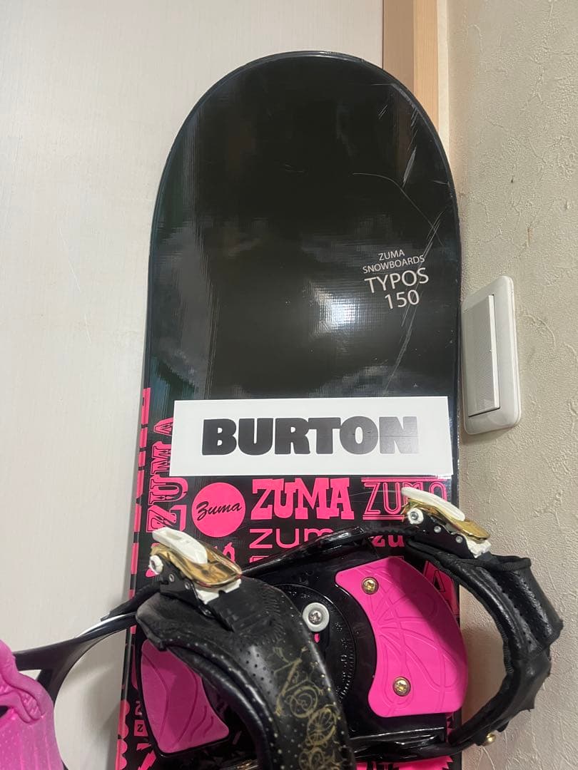 高身長女性！BURTONステッカー付き！ZUMA 150cm バインセット