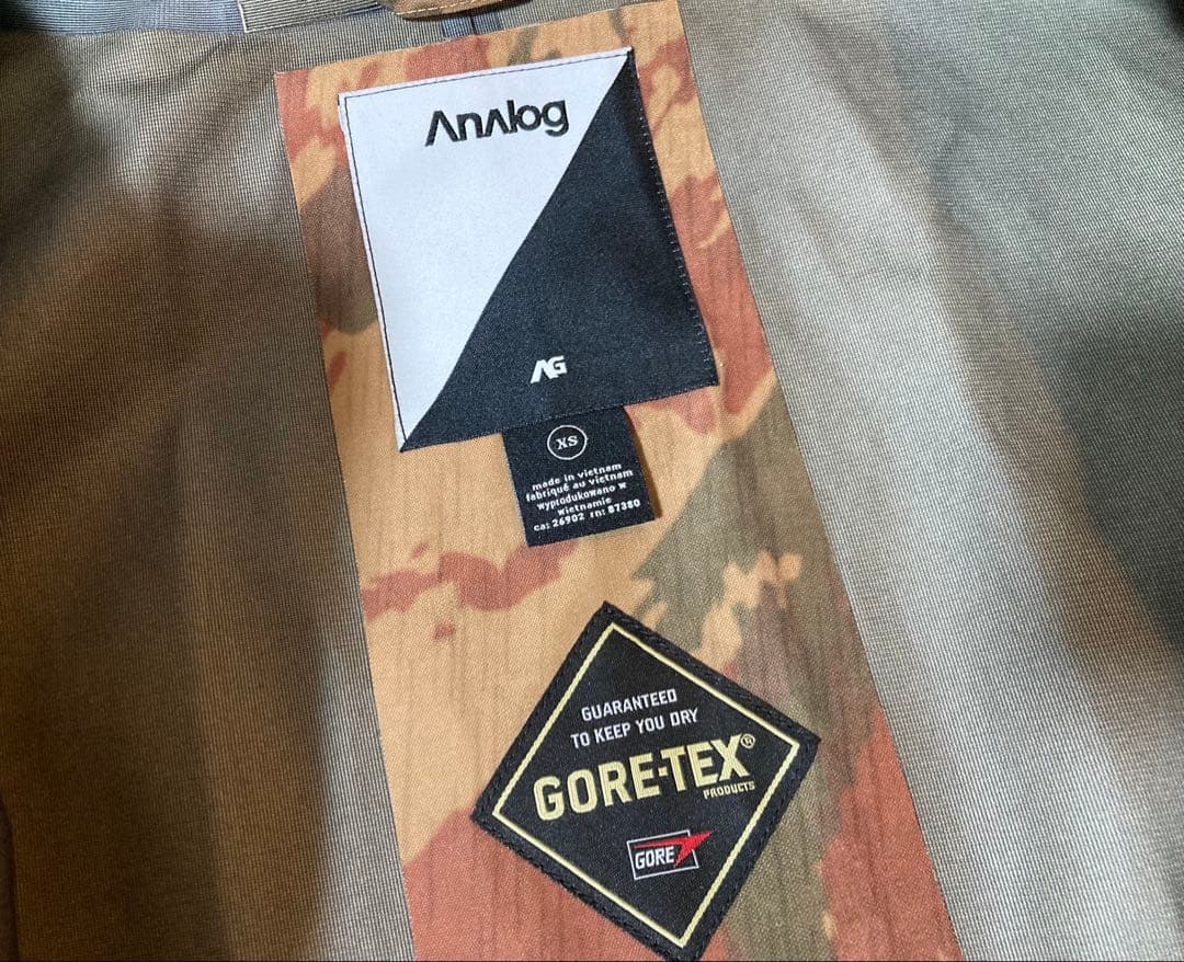 美品 バートン アナログ 3L 3レイヤー XS ゴアテックス 最高峰 ak