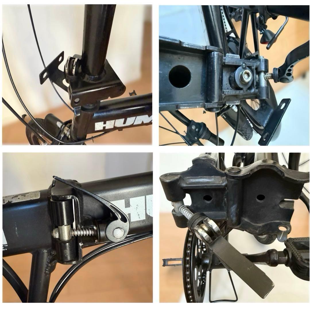 ハマー HUMMER 折りたたみ自転車 ブラック18インチ