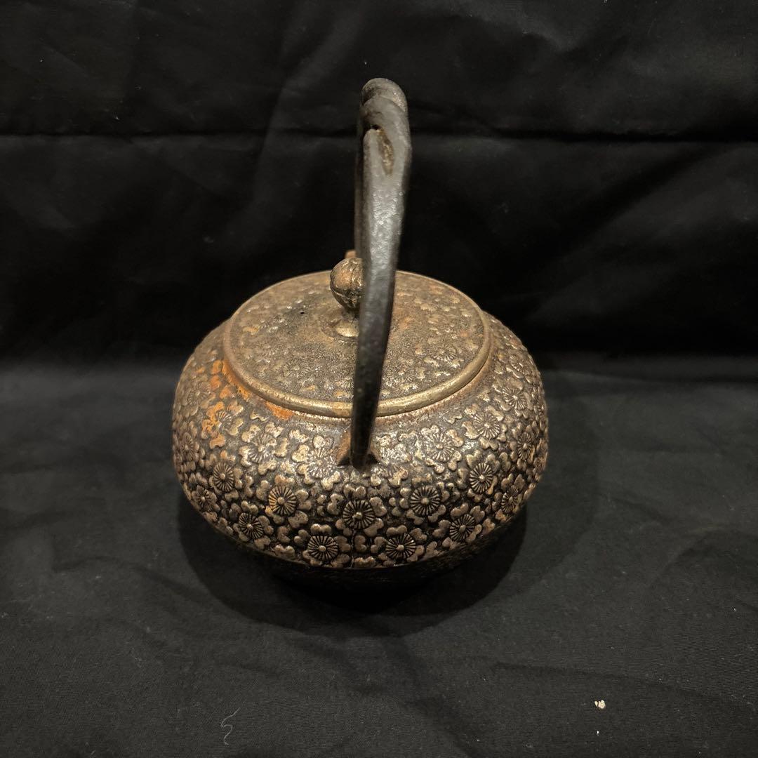 清末　　砂鉄鉄瓶