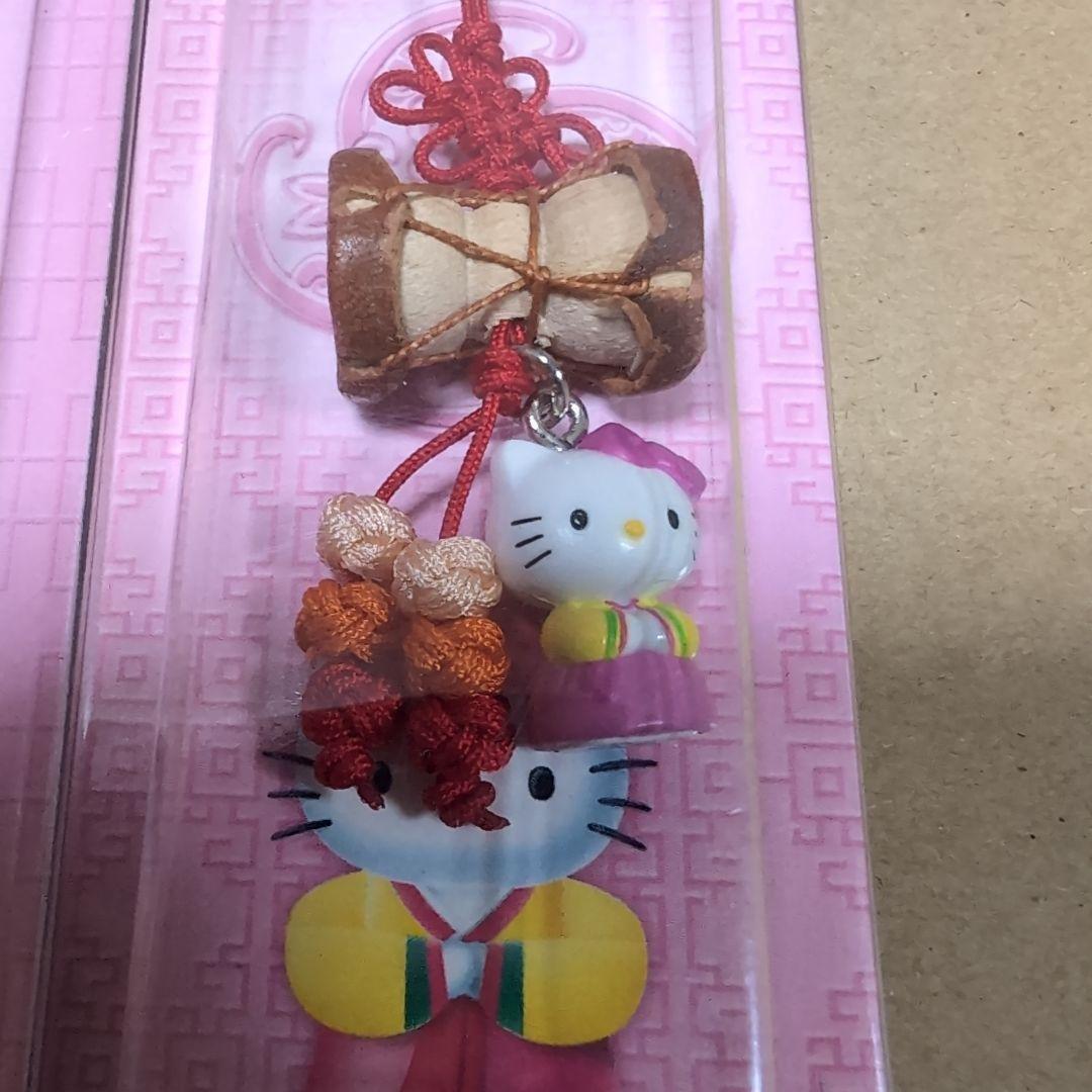 韓国限定 ハローキティ ストラップ 4個セット