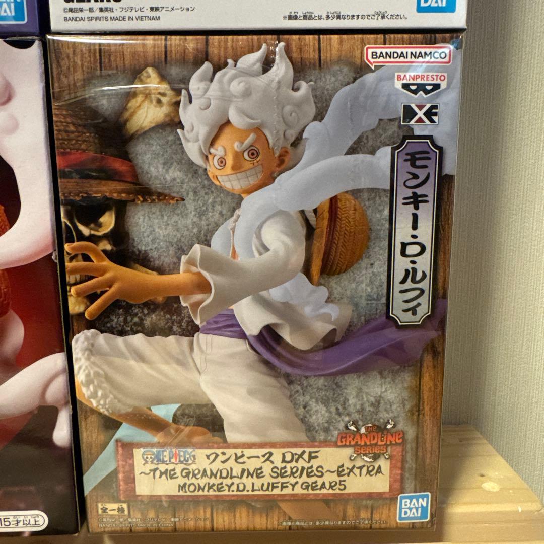 ワンピースフィギア　ルフィ5個セット