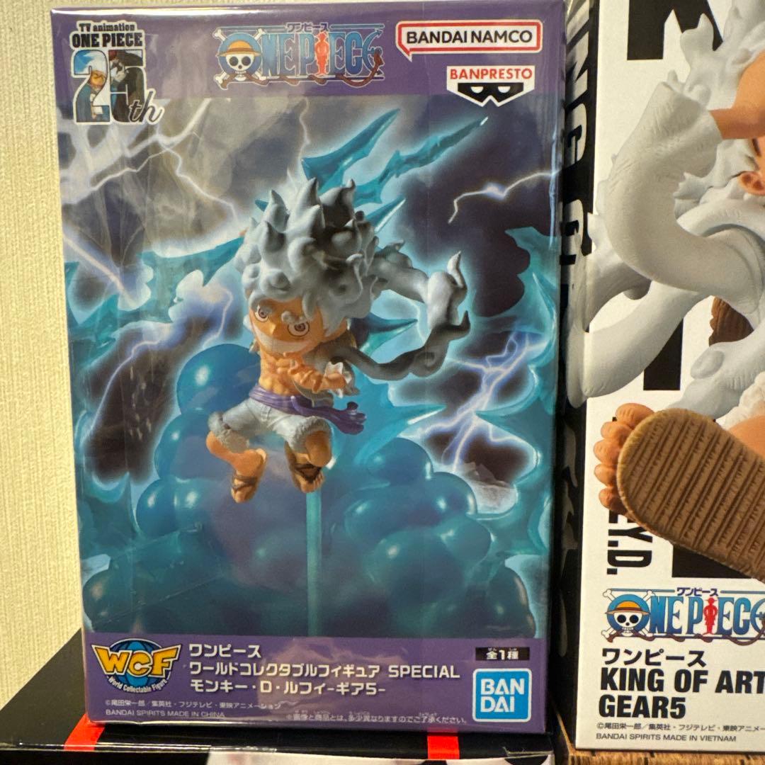 ワンピースフィギア　ルフィ5個セット