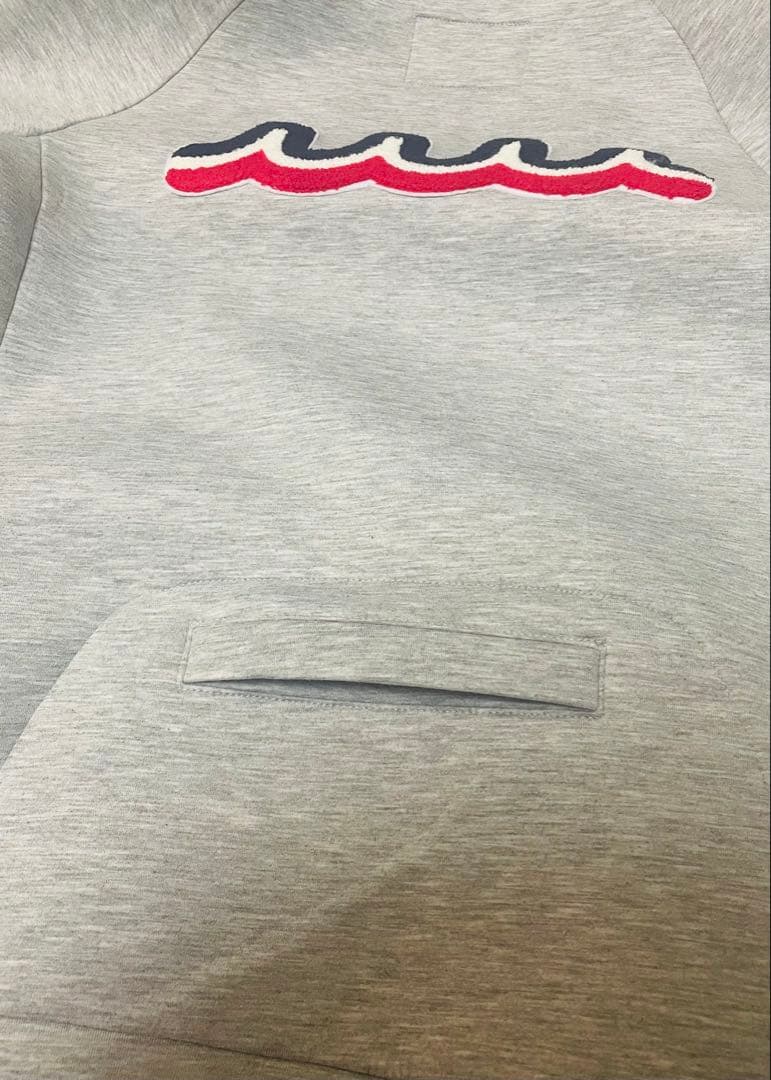 ムータ　マリン　ボンディングパーカー　グレー　Sサイズ　ゴルフ　メンズ　ロゴ