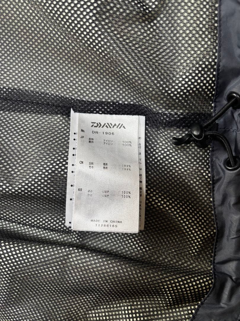 Daiwa ブラック レインジャケット　ゴアテックス