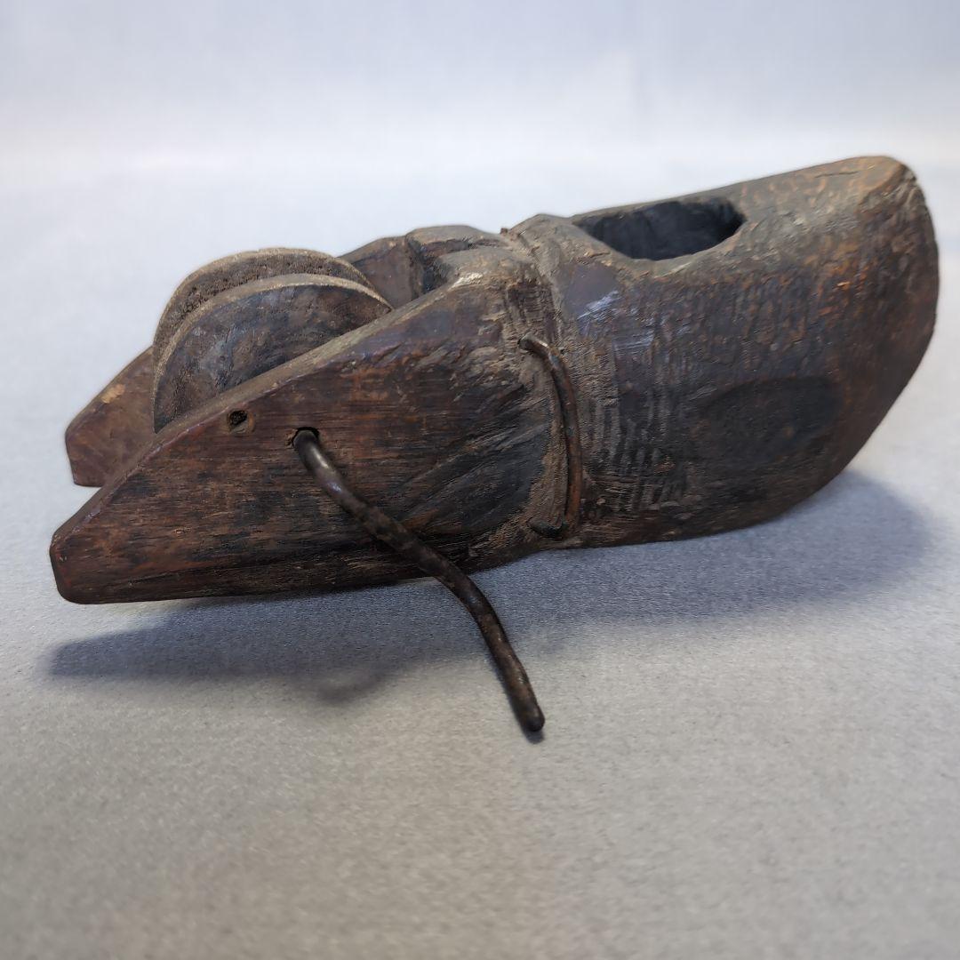 李朝 木製 墨壺 李朝墨壺 李朝木工品 李朝家具　木工品　ネズミ型墨壺