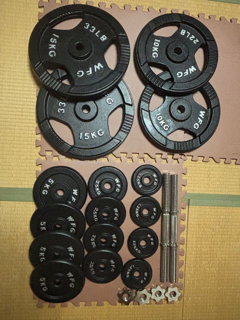 【直接引き取り専用】ウエイトトレーニングベンチセット　ホームジム