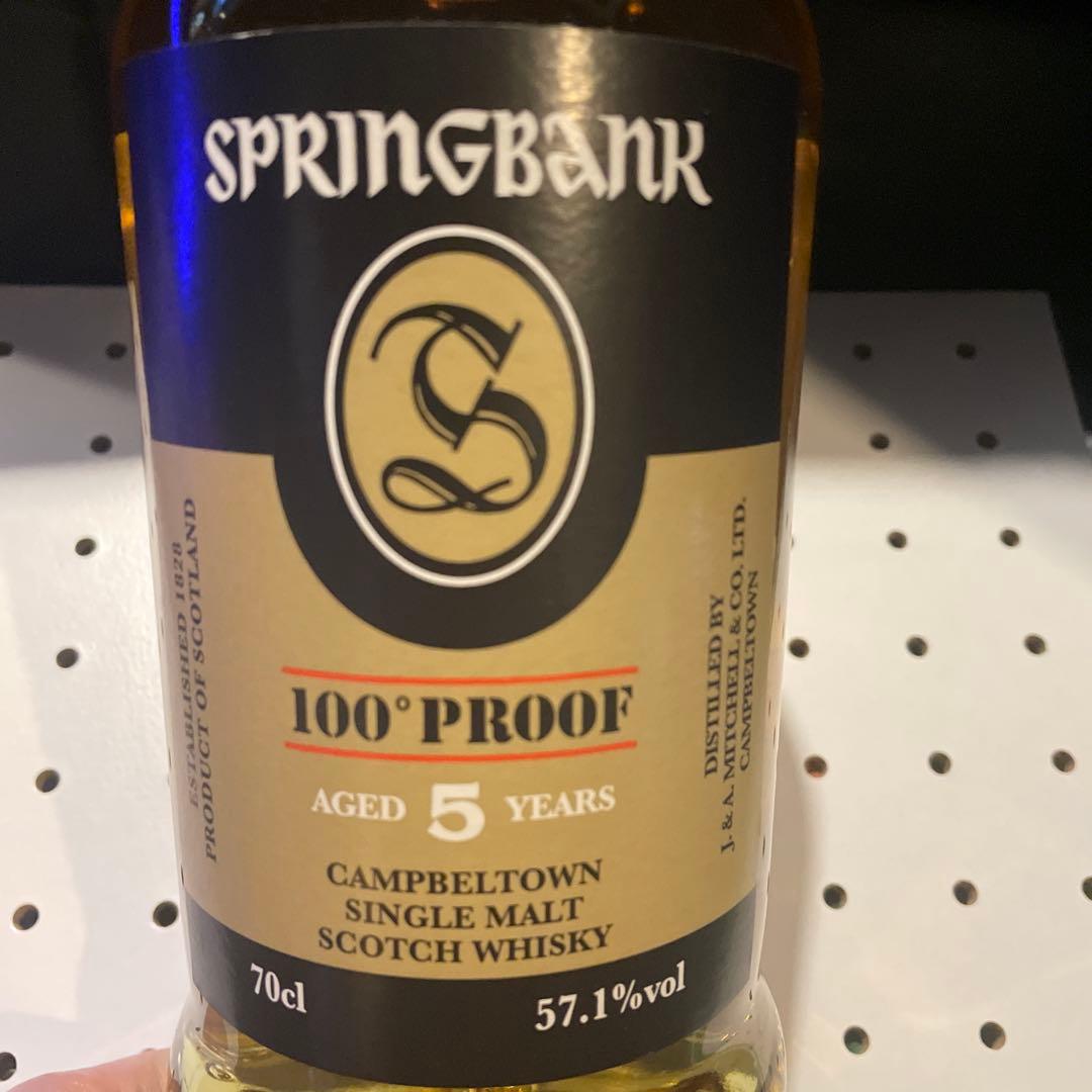 SPRINGBANK 100°PROOF 5年