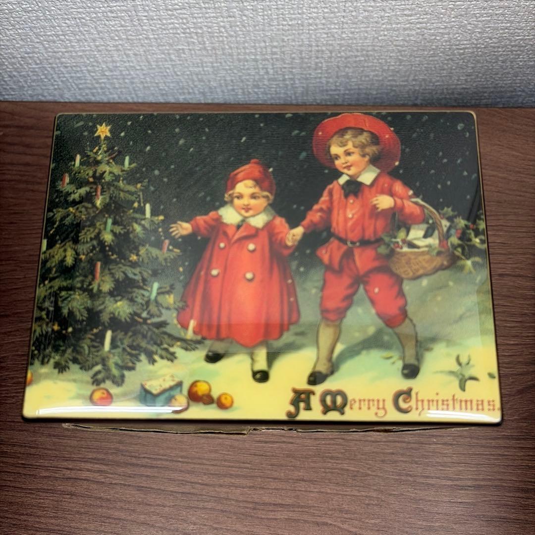 未使用品　ドイツ製　クリスマス　オルゴール　小物入れ