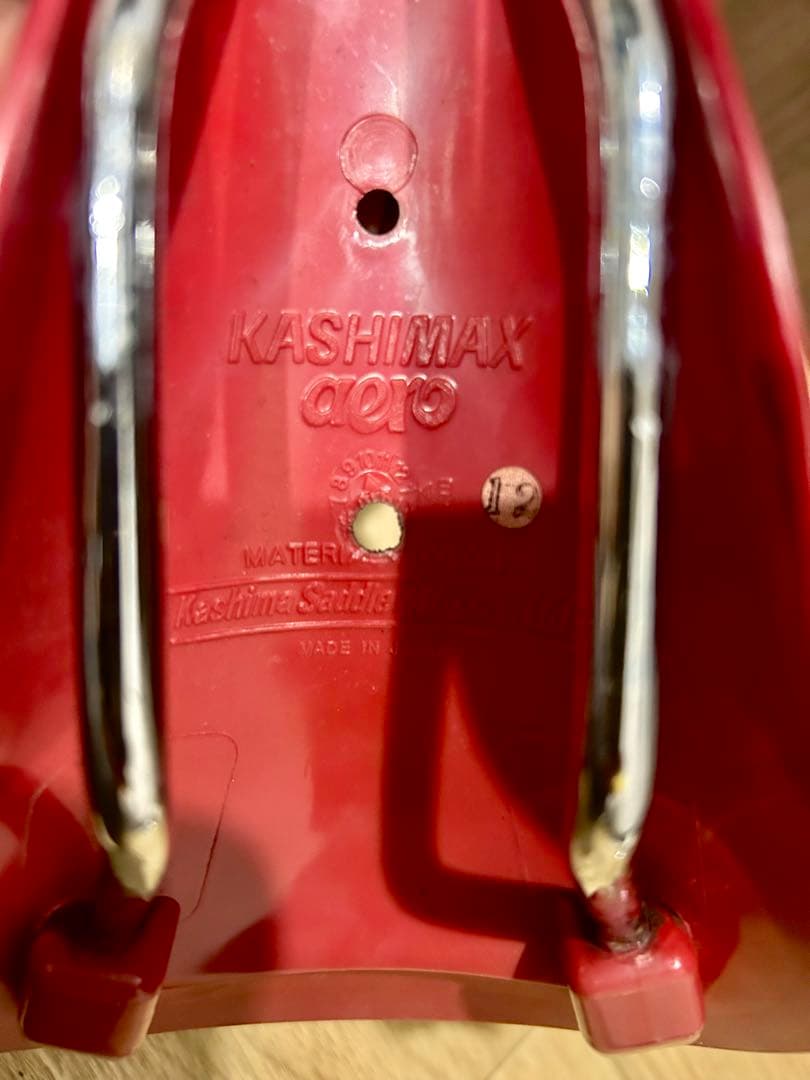◆KASHIMAX サドル日本製高級感ある◆ワインレッド/バーガンディ重量257