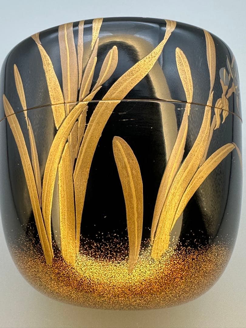 茶道具　棗　三浦明峰　水仙蒔絵