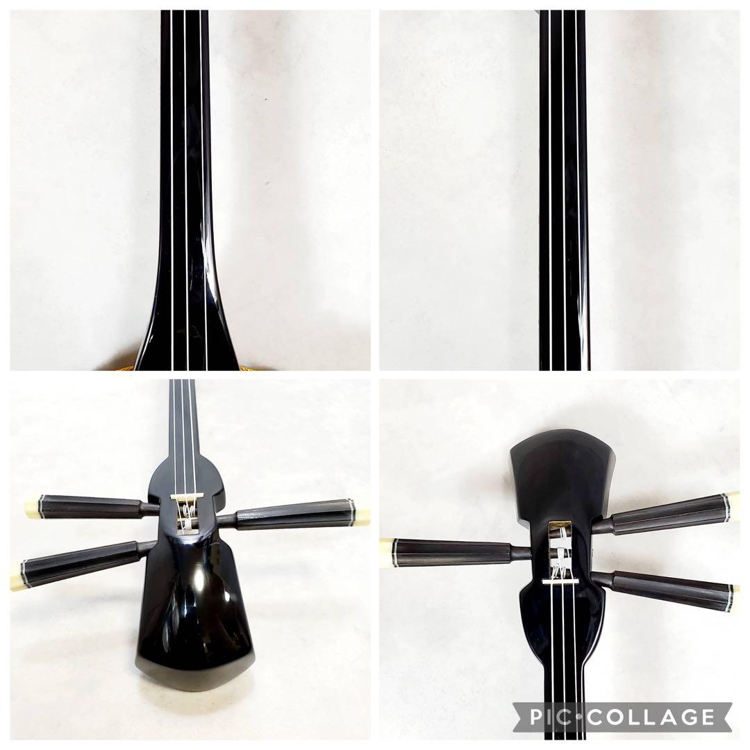 【極美品・すぐ始められる】沖縄三線 本蛇皮張り 付属品多数 初心者セット