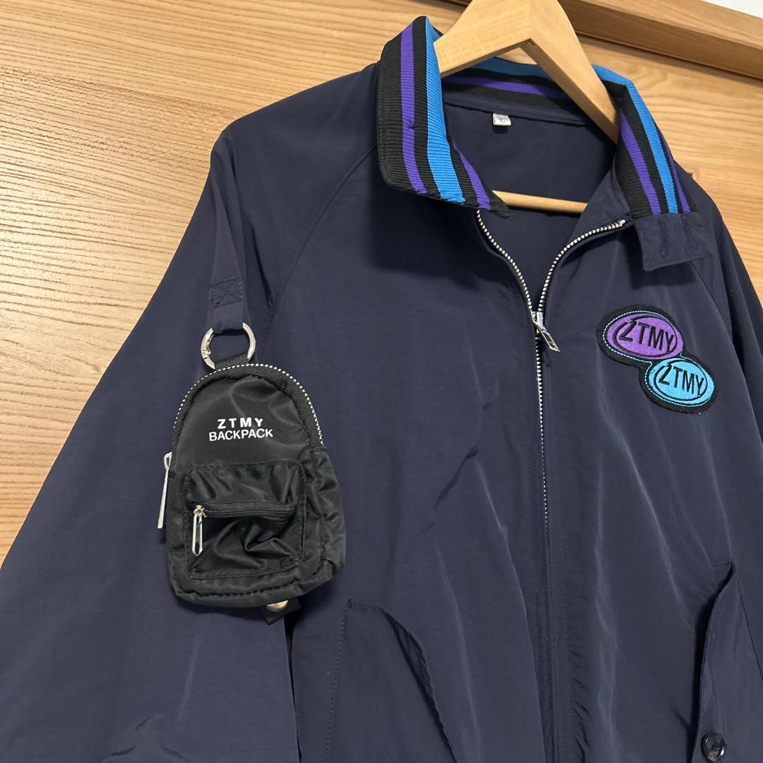 ずっと真夜中でいいのに　ずとまよ　テクノプア　バーシティジャケット　ネイビー　Ｌ