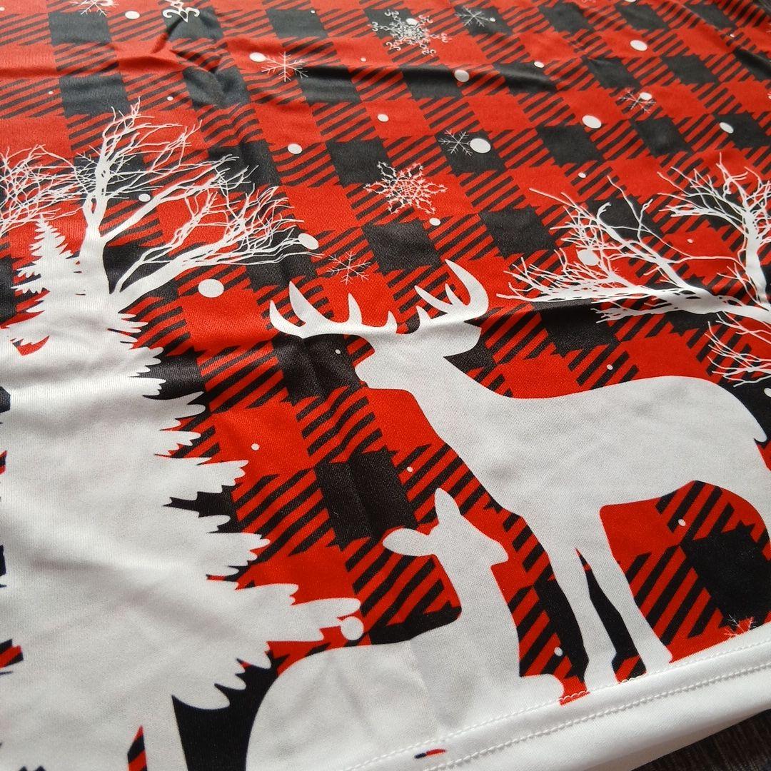 ✨新品✨ボウリングウェア　日本サイズL　ストーム　レッド　チェック　雪　トナカイ