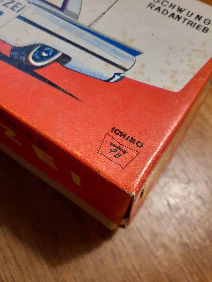 イチコー『FORD パトカー』ブリキのおもちゃ　箱付き　日本製 !!