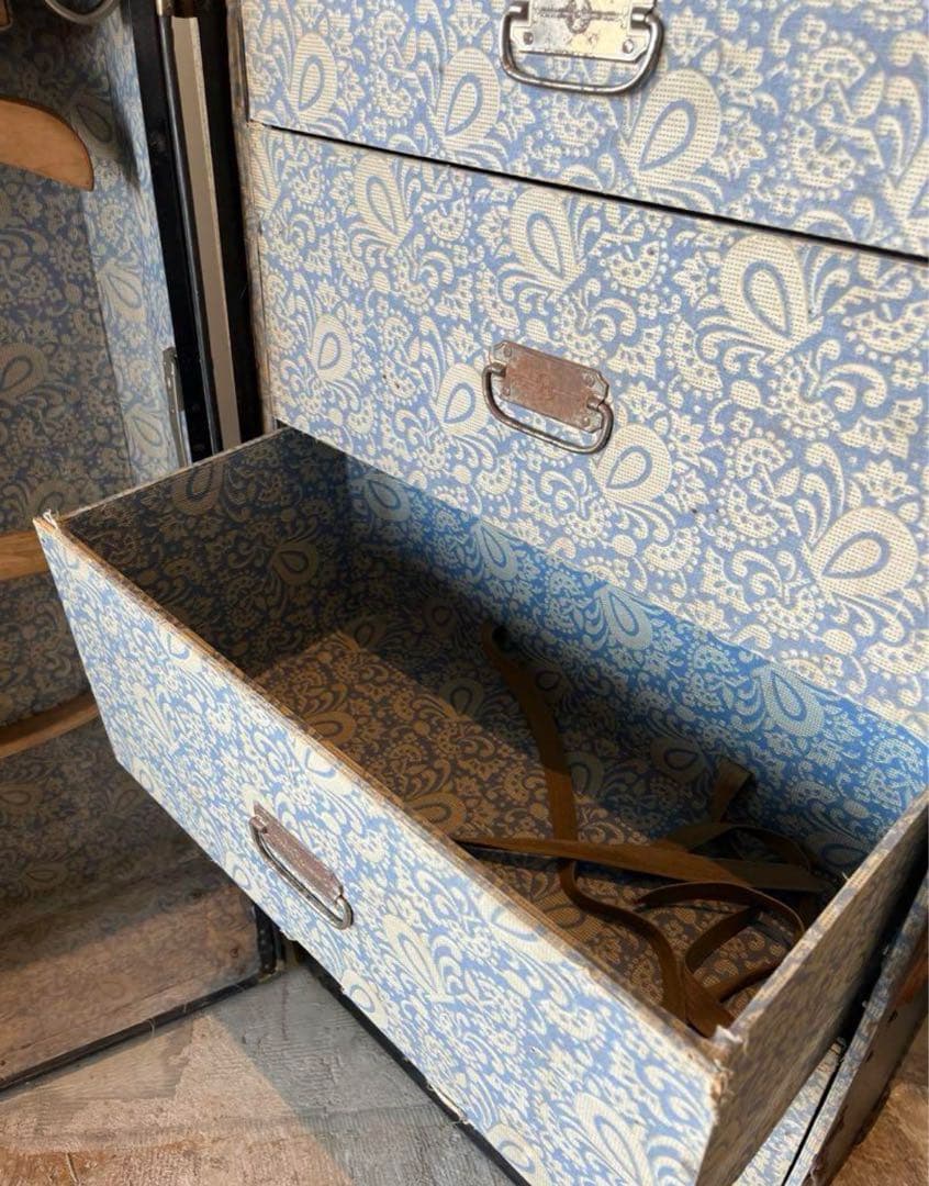 アンティークトランク　ヴィンテージ　ワードローブ　船舶トランク　HARTMANN