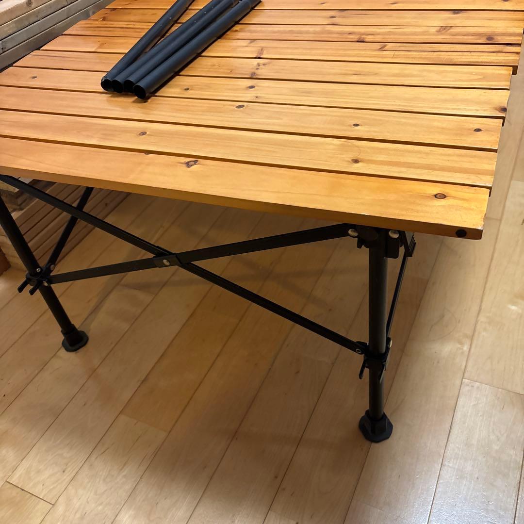 Coleman ウッドロールテーブル110 ブラック限定品