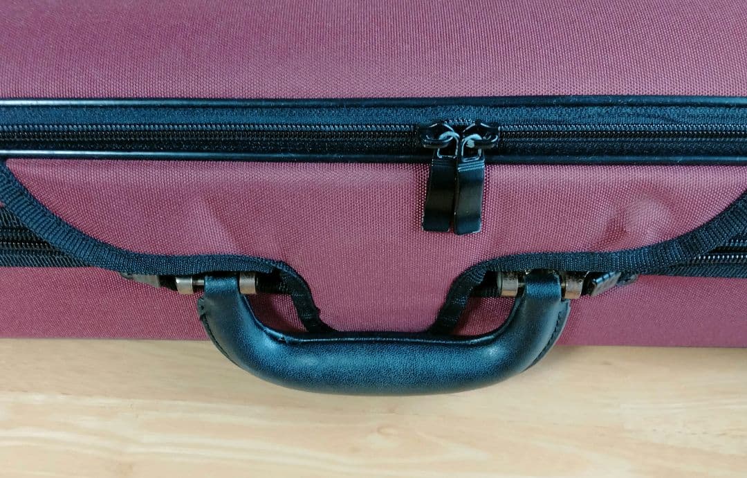 4/4バイオリンケース スーパーライト四角赤