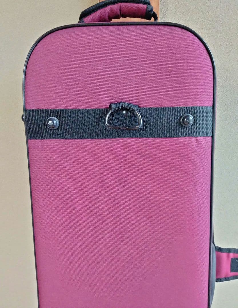 4/4バイオリンケース スーパーライト四角赤