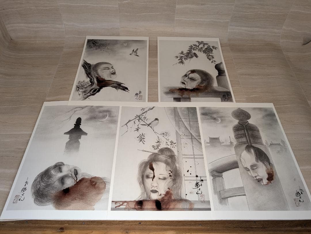 生首図聚 三代目彫よし　大型本　刺青作品集 tattoo 彫よし　超レア本