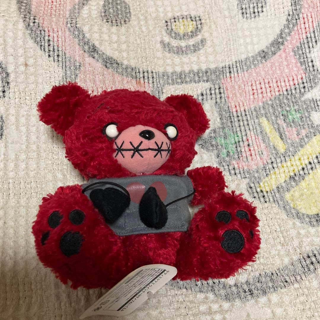テディスケアズ Teddy Scares ぬいぐるみ　赤くま　中古品