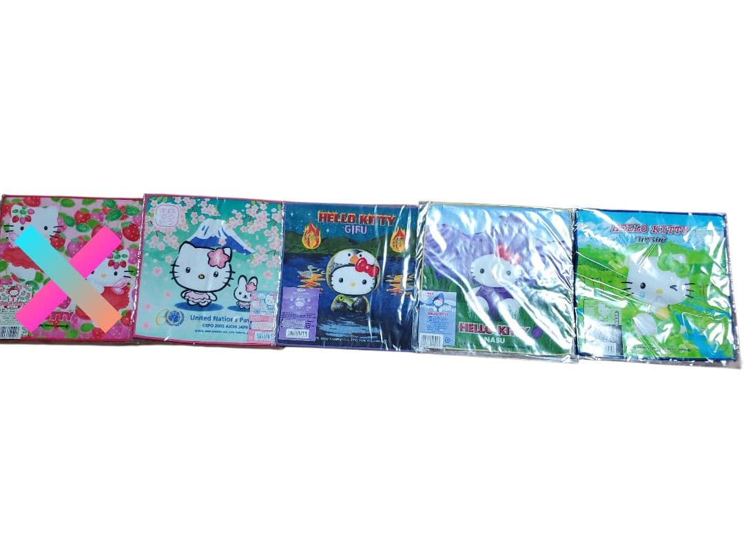 ハローキティ タオルセット ご当地 多数 ミニハンドタオル 未使用品