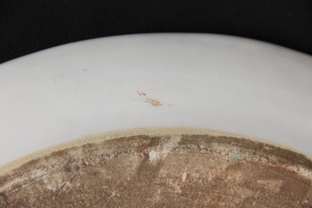 中国　粉彩錦江秋色図　牡丹水鳥文皿　畢伯濤作款　清　民国期　景徳鎮窯　Eo5-5