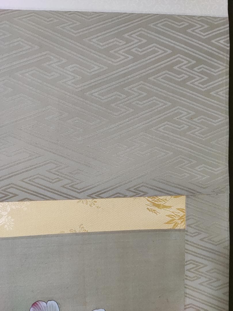 手描き　掛け軸　中国の画