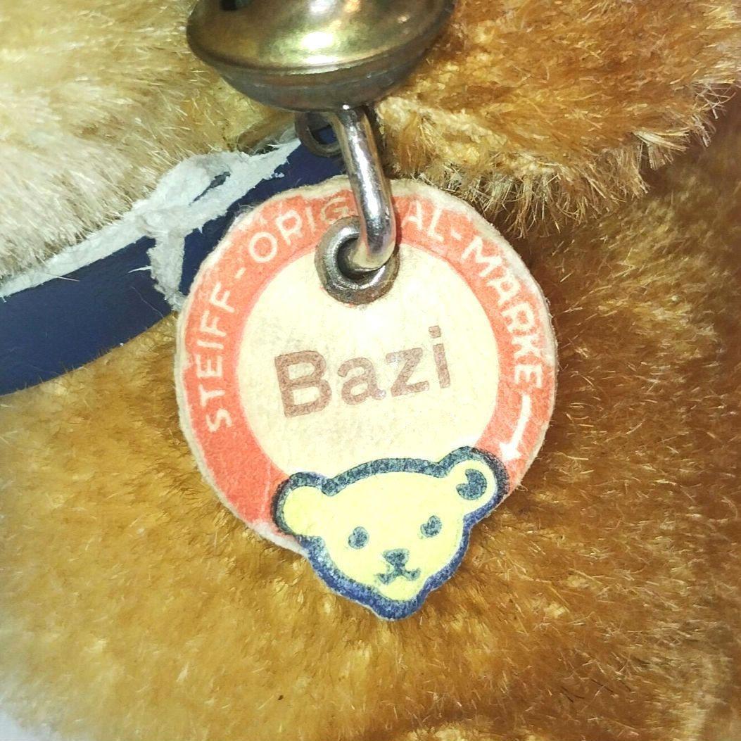 【アンティーク】シュタイフ 犬のぬいぐるみ　Dachshund Bazi