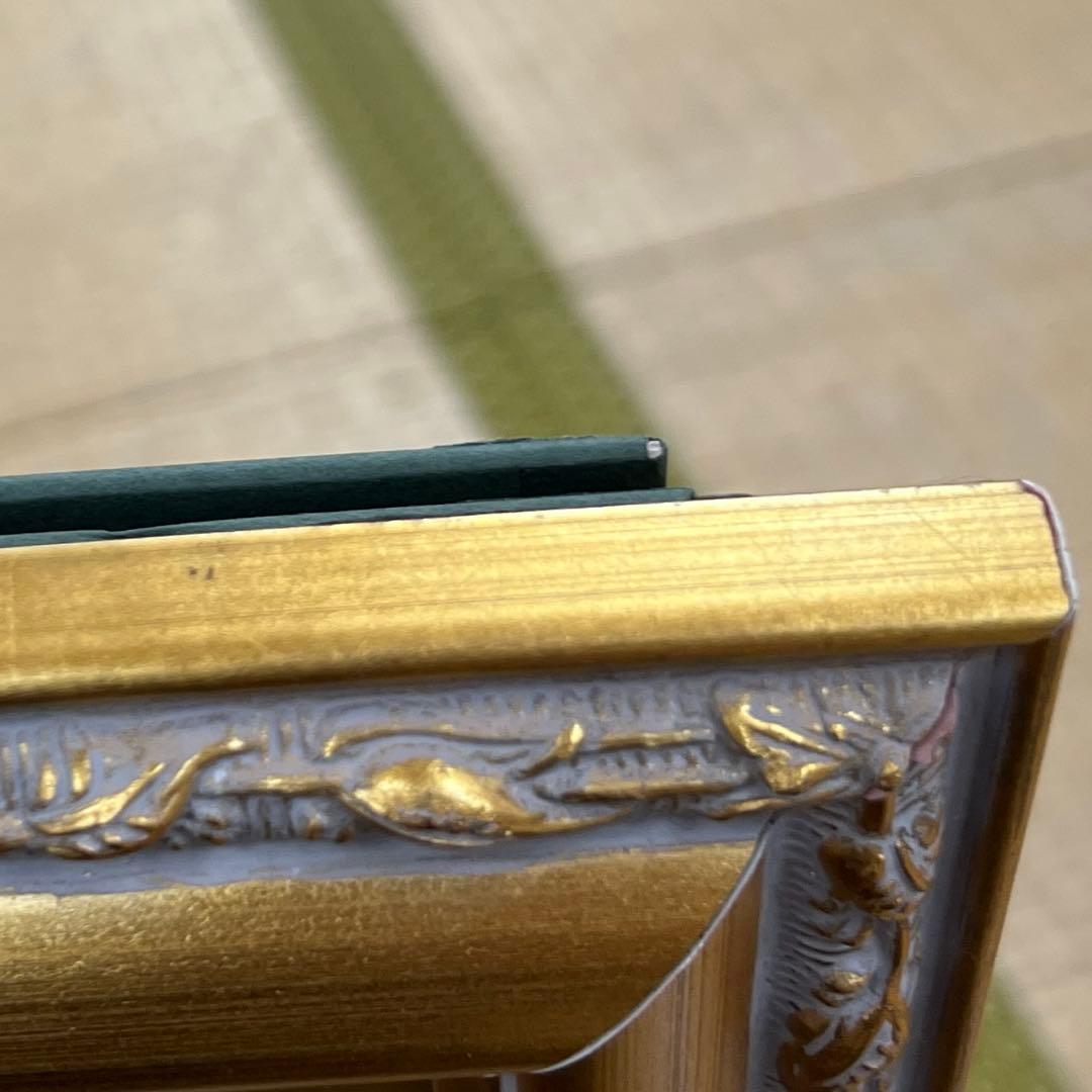 タブリーズ最高峰アリーナサブペルシャ絨毯額52.5×65㎝東な7-0809☆2F