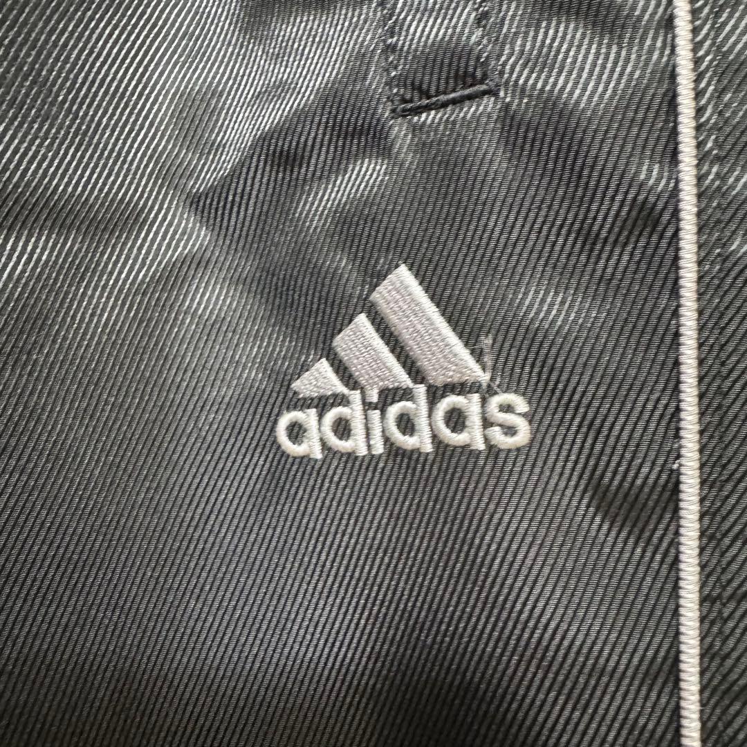 希少 00's y2k adidas 万国旗 ナイロン 上下セットアップ 黒