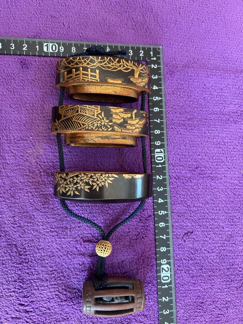 印籠 山水風景 根付 薬入れ 小物入れ