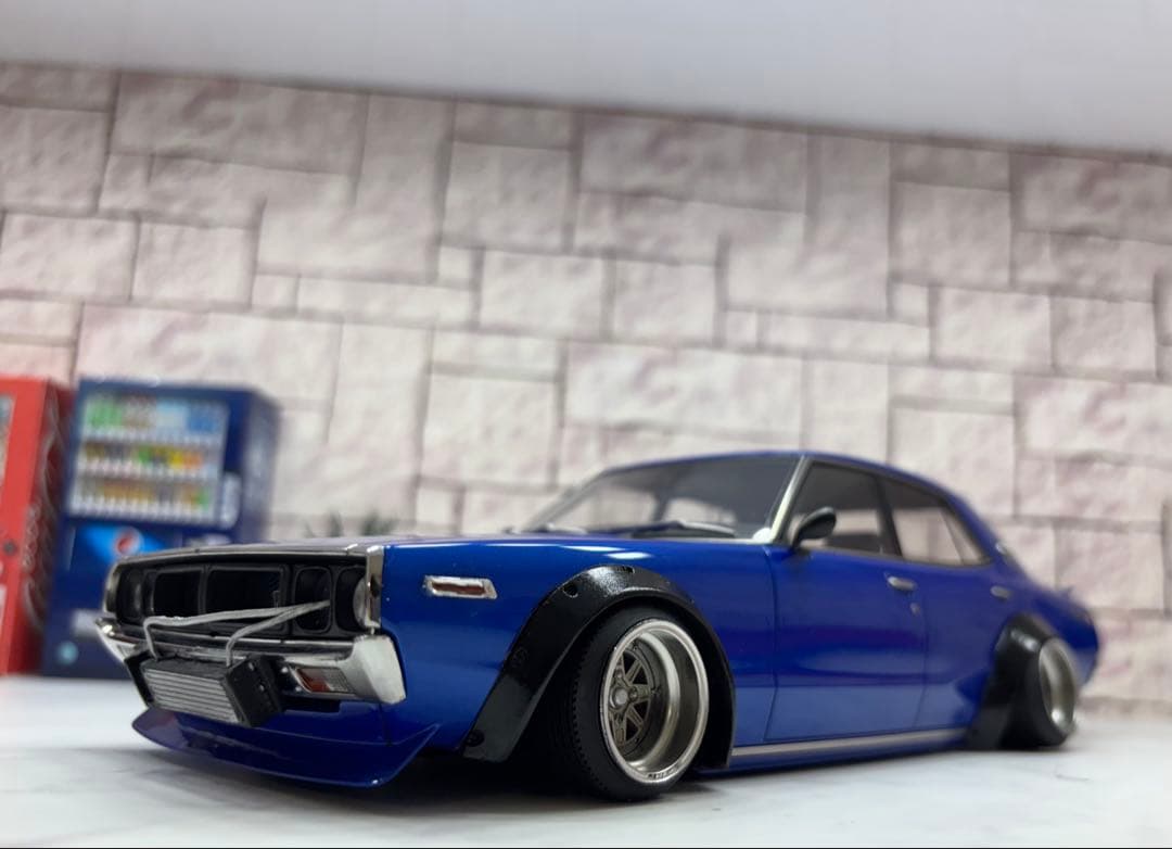 1/18 イグニッションモデル　スカイライン　ヨンメリ　GT-X 【ブルーメタ】