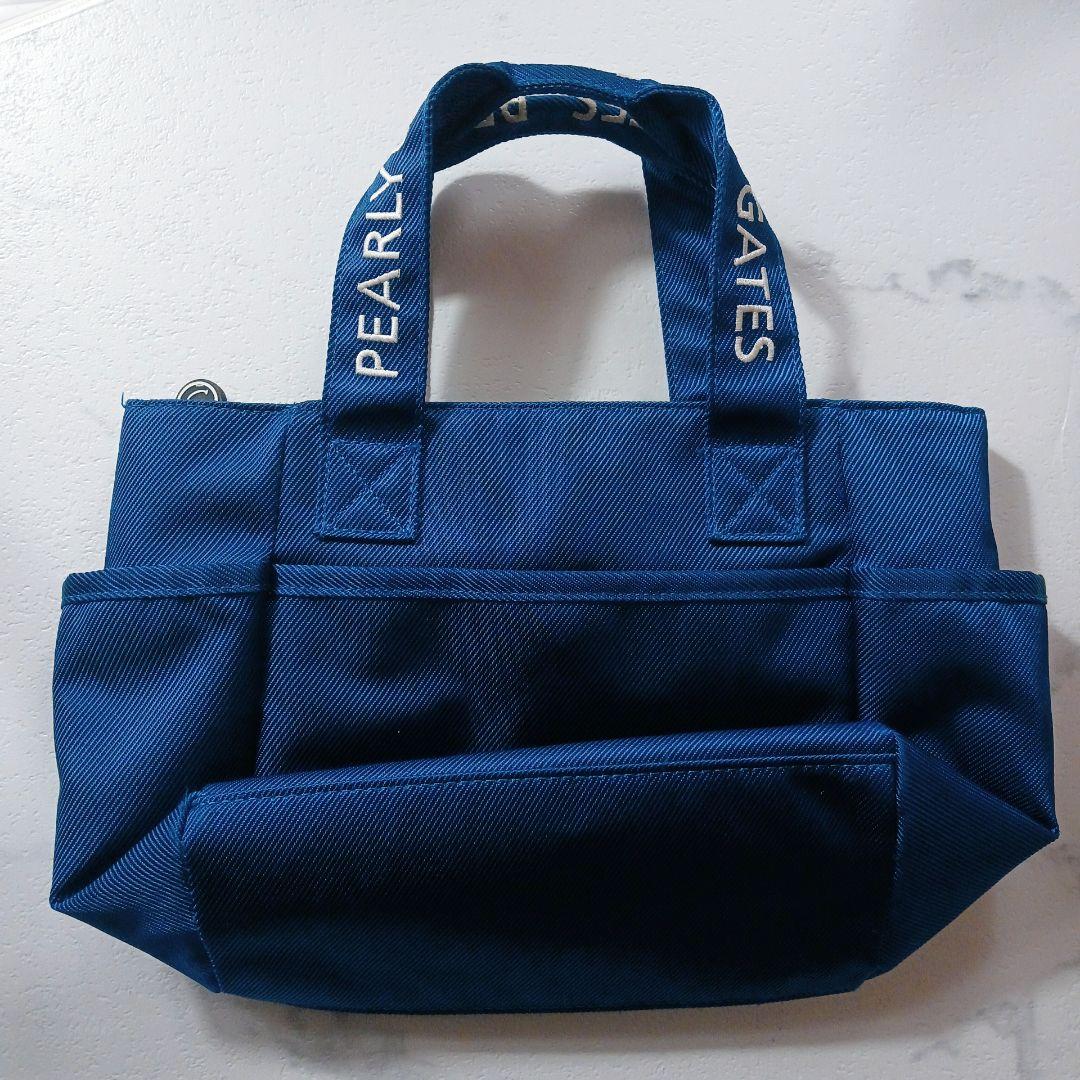 未使用級✨PEARLY GATES ネイビー カートバッグ ゴルフ　ロゴ刺繍