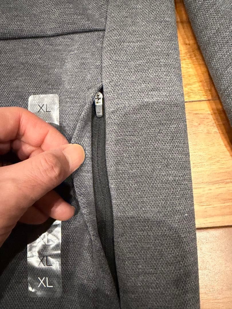 HYPEGOLF フード付きセーター グレー・ブラック