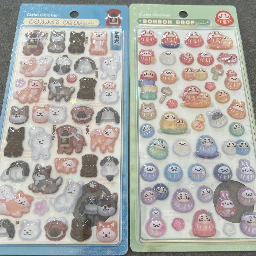 [正規品]BONBON DROP シール 和柄 新作8点セット クーリア