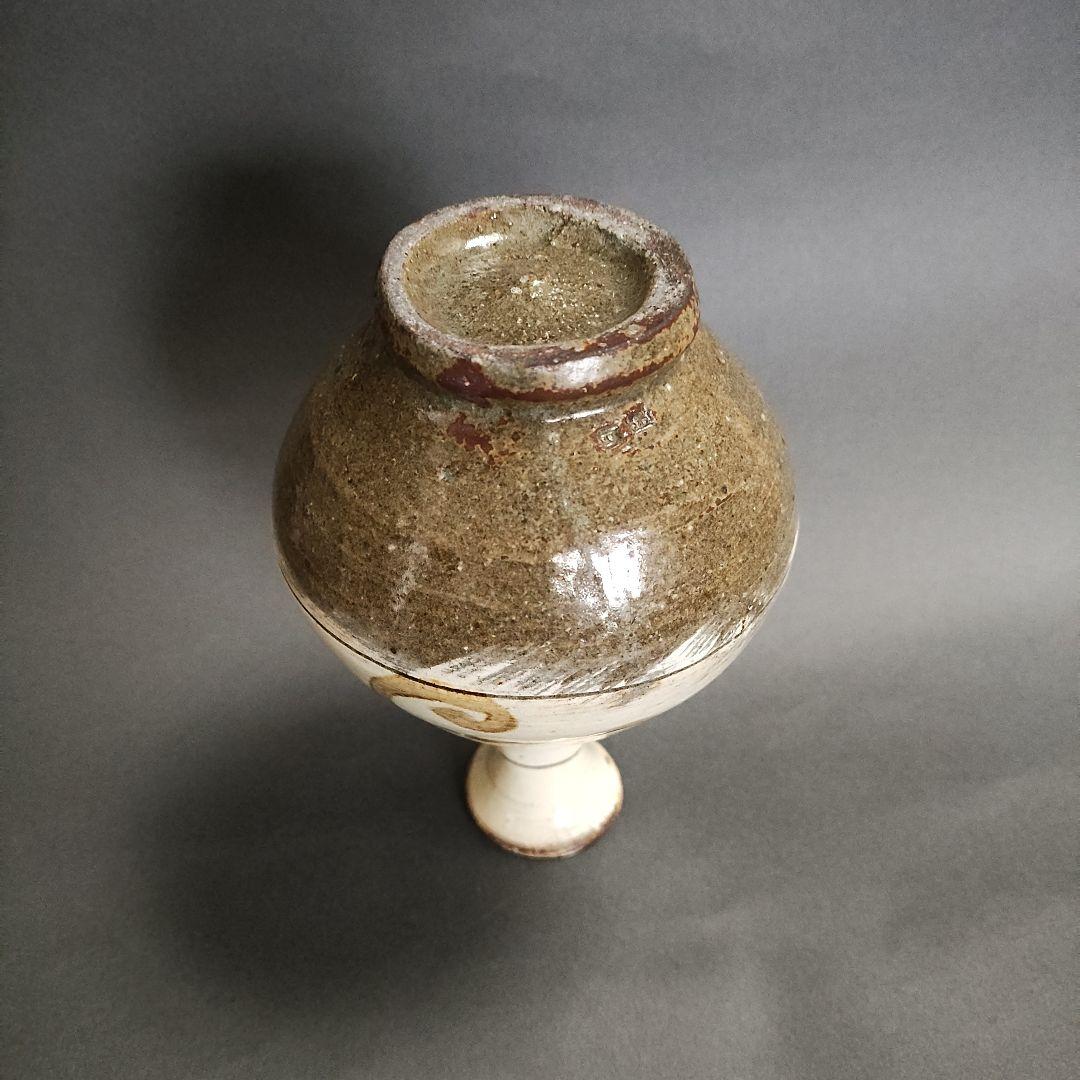 武末日臣　鉄絵徳利　鶏龍山徳利　刷毛目　高麗李朝