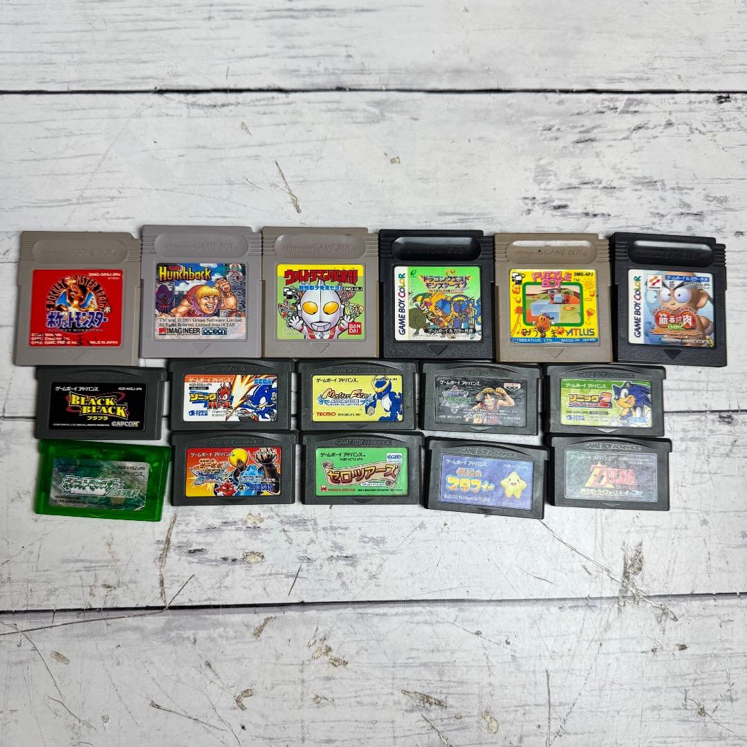 ニンテンドー ゲームボーイ ゲームボーイアドバンス 4台セット ソフト17本付