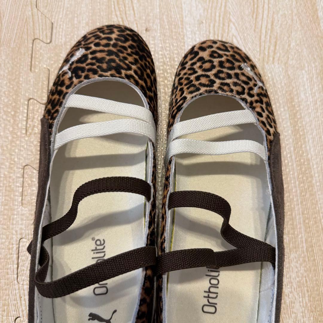 【箱なし 美品！】 プーマ スピードキャット バレエ レオパード 23.5cm