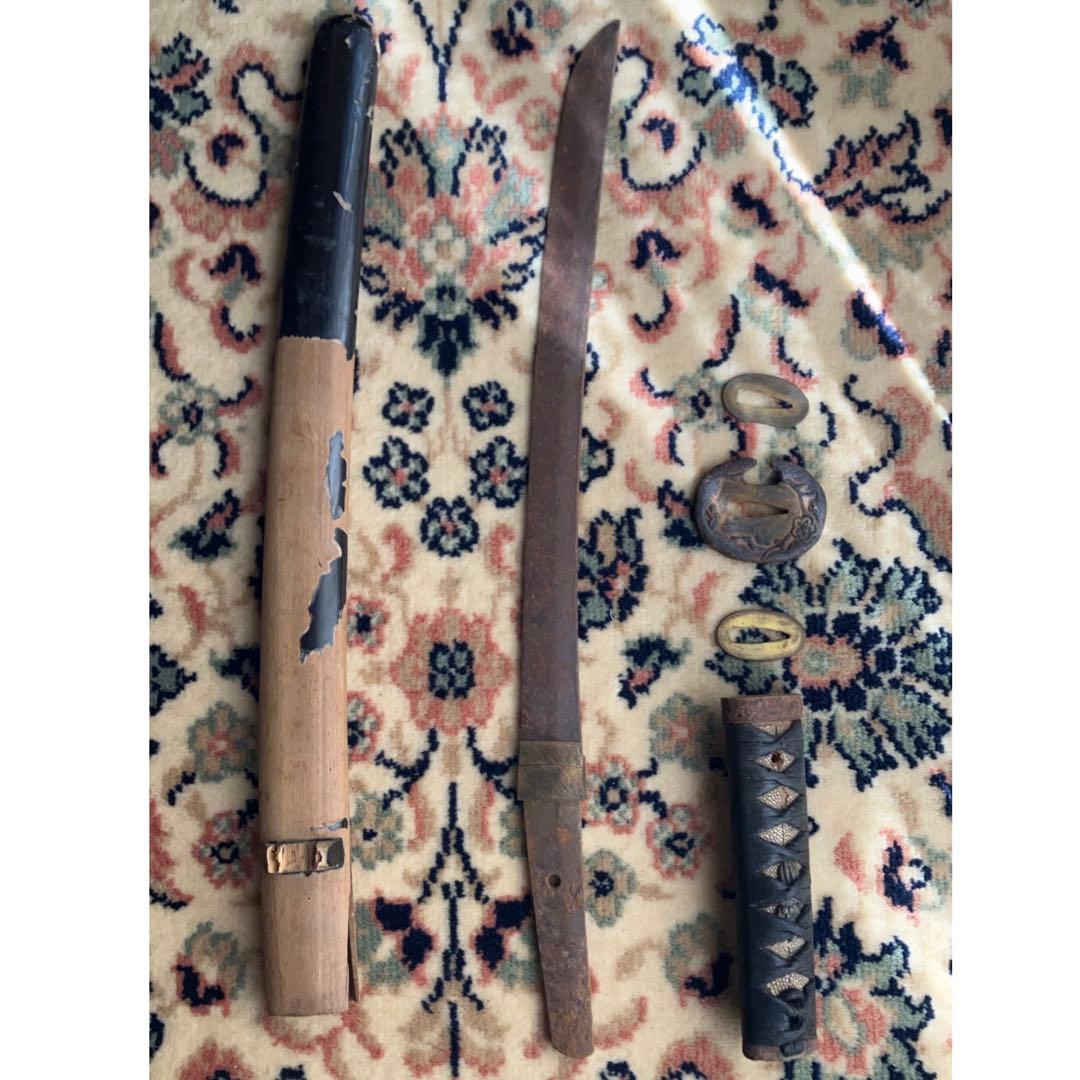 脇差 拵 金具 鉄地 日本刀