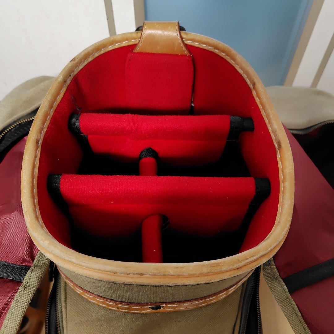 帆布製　オリーブグリーン ゴルフバッグ・キャディバッグ